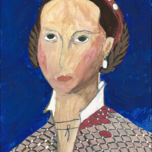 Atelier d'art esquisse lycéens- portrait l'Emmanuelle de Tolède-4