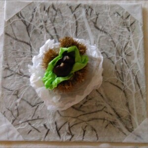 Objets réalisés par les élèves de l'atelier d'art esquisse de Rambouillet dans le cadre de l'exposition "la forêt dévoilées" mai 2017