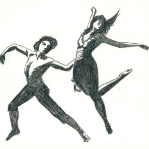 Atelier d'art esquisse de Rambouillet lycéens- travail autour de la Danse34