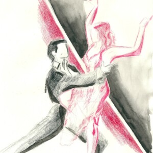 Atelier d'art esquisse de Rambouillet lycéens- travail autour de la Danse33