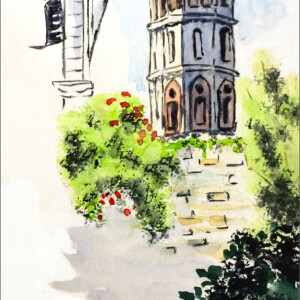 Aquarelles réalisées pendant le stage de l'atelier d'art esquisse été 2017-3
