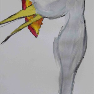 Peintue du héron avec les enfants de l'atelier d'art esquisse-6