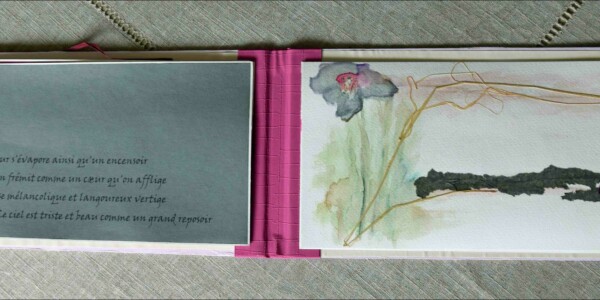 Atelier d'art esquisse de Rambouillet-livre d'artiste-A