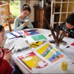 stage enfants avec l'atelier d'art esquisse de Rambouillet peinture dessin-12
