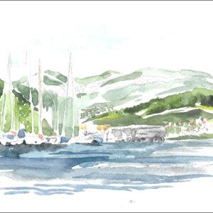 Aquarelles réalisées pendant le stage de l'atelier d'art esquisse été 2017-7