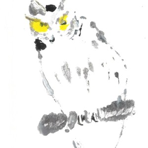 monotypes réalisés par l'atelier d'art adulte de Rambouillet