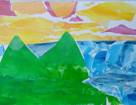 Collage des enfants de l'atelier d'art de Rambouillet