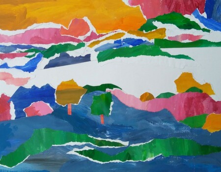 Collage de l'atelier d'art esquisse de Rambouillet