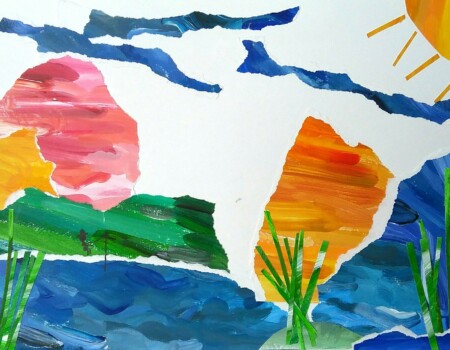 Peinture paysage rambouillet atelier d'art esquisse1
