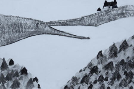 Peinture à partir d'un conte donné par Caroline Gilly