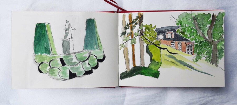 photos des carnets de voyage de l'atelier d'art esquisse de Rambouillet 2020