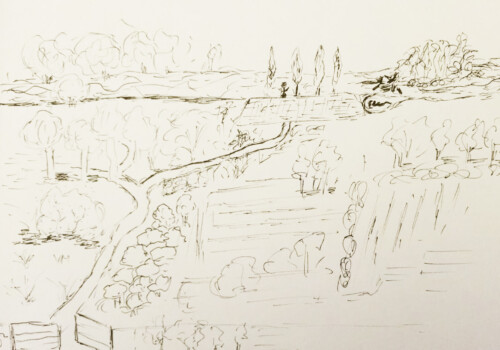 Création de l'atelier d'art esquisse de Rambouilet autour de Rêverie de Debussy