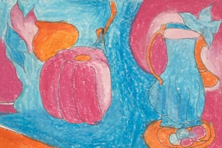 Travail sur la couleur par les jeunes et adultes de l'atelier d'art esquisse