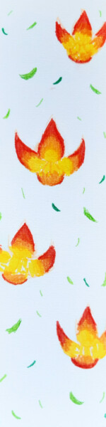 Marques pages réalisés par l'atelier ados à partir des haïkus du recueil Falaises d'Aval de Michel Duflo et Véronique Arnault