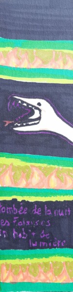 Marques pages réalisés par l'atelier ados à partir des haïkus du recueil Falaises d'Aval de Michel Duflo et Véronique Arnault