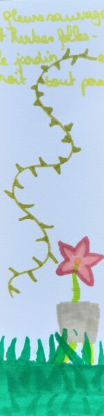 Marques pages réalisés par l'atelier ados à partir des haïkus du recueil Falaises d'Aval de Michel Duflo et Véronique Arnault