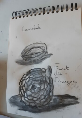 Dessins réalisés par les enfants de l'atelier d'art esquisse de Rambouillet 2021-2022
