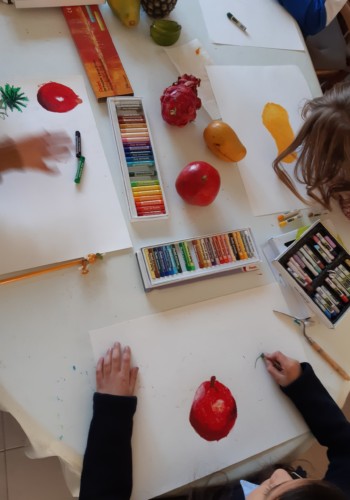Dessins réalisés par les enfants de l'atelier d'art esquisse de Rambouillet 2021-2022