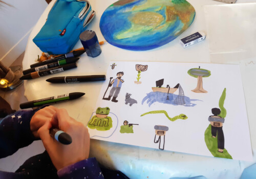 Atelier d'art esquisse 2022 de Rambouillet