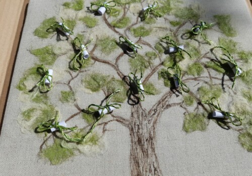 Arbre jeu conçu par l'atelier adulte de l'atelier d'art esquisse de Rambouillet