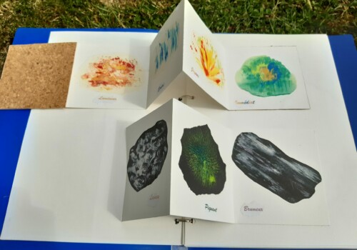 Travaux réalisés par l'atelier d'art esquisse de Rambouillet dans le cadre du cours de dessi, cours de peinture et collage 2021-2022