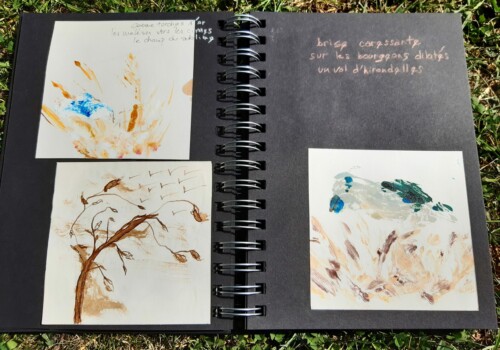 Travaux réalisés par l'atelier d'art esquisse de Rambouillet dans le cadre du cours de dessi, cours de peinture et collage 2021-2022