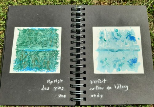 Travaux réalisés par l'atelier d'art esquisse de Rambouillet dans le cadre du cours de dessi, cours de peinture et collage 2021-2022