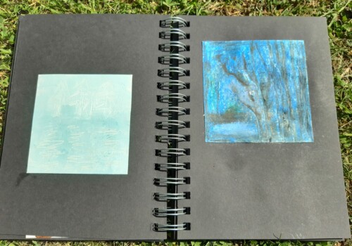 Travaux réalisés par l'atelier d'art esquisse de Rambouillet dans le cadre du cours de dessi, cours de peinture et collage 2021-2022
