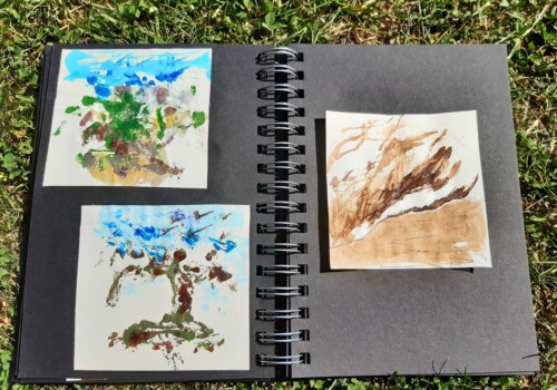 Travaux réalisés par l'atelier d'art esquisse de Rambouillet dans le cadre du cours de dessi, cours de peinture et collage 2021-2022