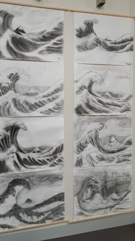 Travail de l'atelier des ados de l'atelier d'art esquisse de Rambouillet 2022-2023