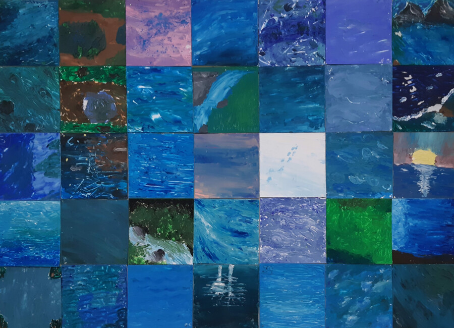 Travail de l'atelier des ados de l'atelier d'art esquisse de Rambouillet 2022-2023