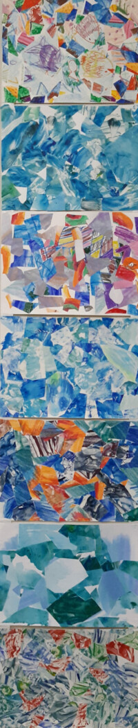 Travail de l'atelier des ados de l'atelier d'art esquisse de Rambouillet 2022-2023