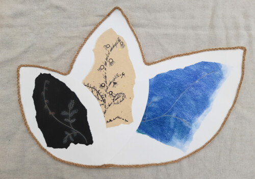 Dessin, peinture et collage de l'atelier des jeunes et adultes de l'Atelier d'art esquisse de Rambouillet, année 2023-2024.