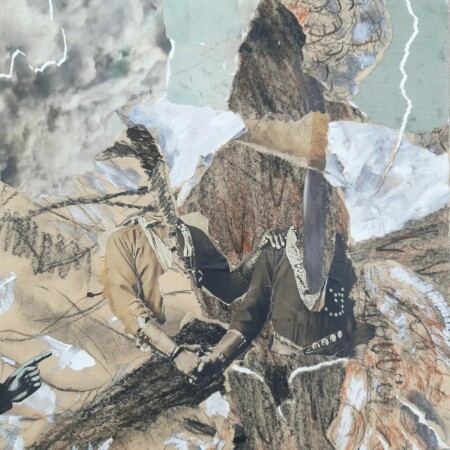 Dessins, collages et peintures réalisées par l'atelier d'art esquisse de Rambouillet (adultes) en 2023-2024 à partir d'un univers minéral.
