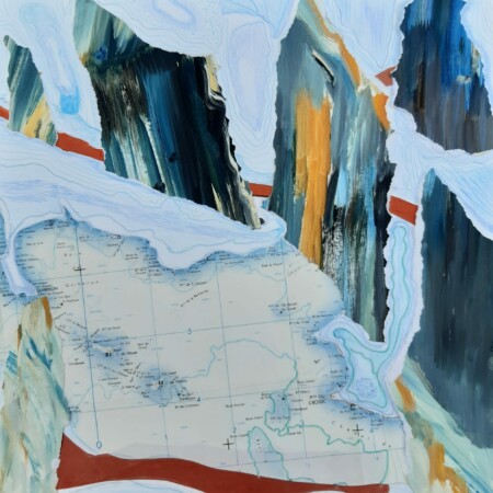 Dessins, collages et peintures réalisées par l'atelier d'art esquisse de Rambouillet (adultes) en 2023-2024 à partir d'un univers minéral.